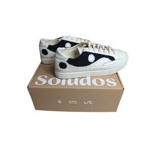 Soludos Women's Black and White Platform Sneakers
